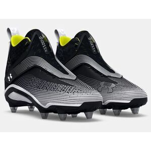 Under Armour Men's Size 13 Highlight Hammer MC Football Cleats Black Neon Yellow